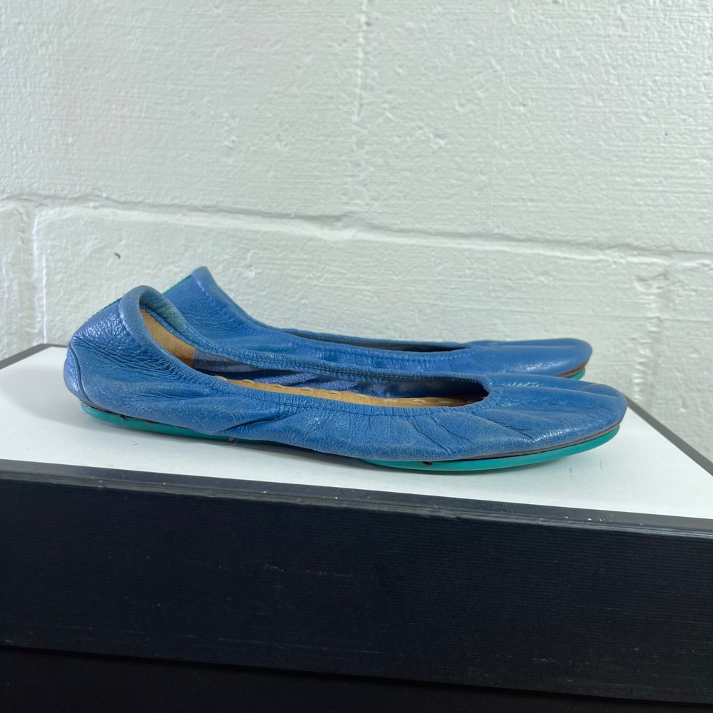 Tieks by Gavrieli Cobalt Blue Leather Ballet Flats Slip Shoes Women's 7 US